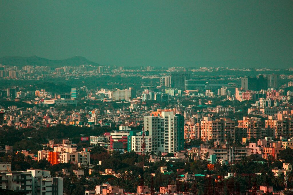 city, pune, sky, nature, india, landscape, green, architecture, lights, rain, water, modern, street, headlights